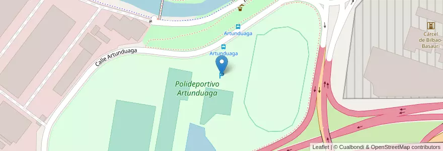 Mapa de ubicacion de Parking Artunduaga en Espagne, Pays Basque Autonome, Biscaye, Grand-Bilbao, Basauri.