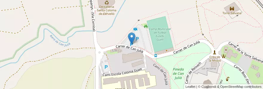 Mapa de ubicacion de Parking Can Julià en إسبانيا, كتالونيا, برشلونة, Baix Llobregat, Santa Coloma De Cervelló.