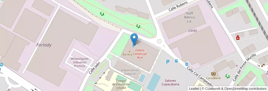 Mapa de ubicacion de Parking C.C. Arce en スペイン, マドリード州, Comunidad De Madrid, Área Metropolitana De Madrid Y Corredor Del Henares, Móstoles.