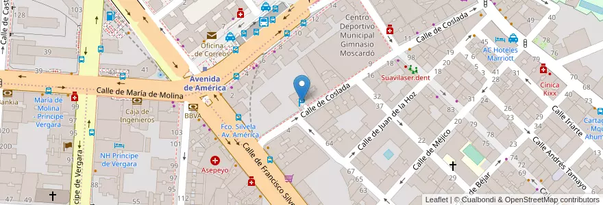 Mapa de ubicacion de Parking Coslada 3 en 스페인, Comunidad De Madrid, Comunidad De Madrid, Área Metropolitana De Madrid Y Corredor Del Henares, 마드리드.