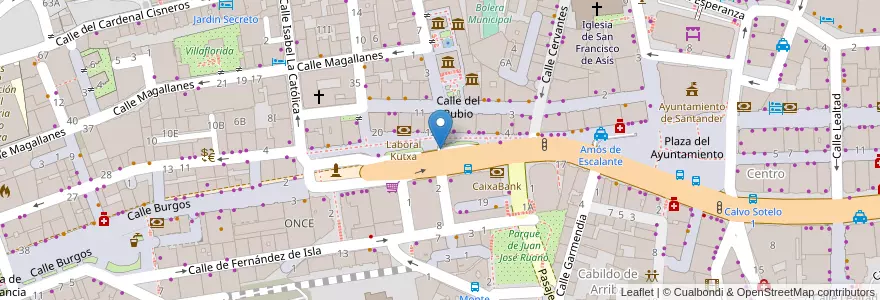 Mapa de ubicacion de Parking de Jesús de Monasterio en Espanha, Cantabria, Cantabria, Santander, Santander.