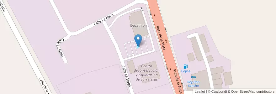 Mapa de ubicacion de Parking Decathlon en اسپانیا, Castilla Y León, Zamora, Tierra Del Pan, Zamora.