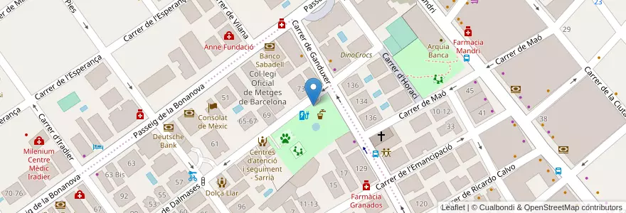 Mapa de ubicacion de Parking Doctor Roig i Raventós en Sepanyol, Catalunya, Barcelona, Barcelonès, Barcelona.