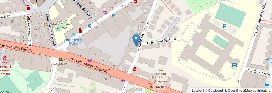 Mapa de ubicacion de Parking El Auditorio en スペイン, アストゥリアス州, アストゥリアス州, Oviedo.