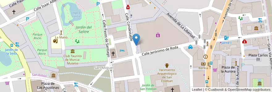 Mapa de ubicacion de Parking El Corte Inglés en اسپانیا, Región De Murcia, Región De Murcia, Área Metropolitana De Murcia, Murcia.