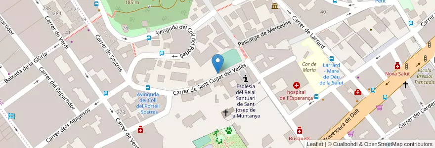 Mapa de ubicacion de Parking Hospital de l'Esperança en إسبانيا, كتالونيا, برشلونة, بارسلونس, Barcelona.