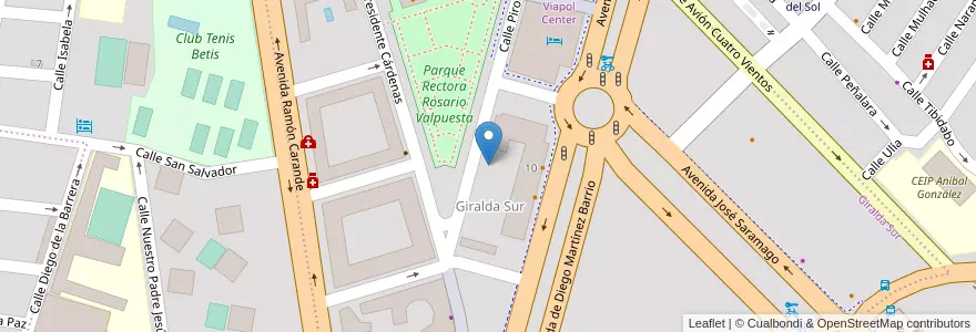 Mapa de ubicacion de Parking Insur en İspanya, Andalucía, Sevilla, Sevilla.