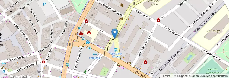 Mapa de ubicacion de Parking José Laguillo en 西班牙, 安达鲁西亚, Sevilla, Sevilla.