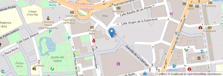 Mapa de ubicacion de Parking Libertad en 西班牙, Región De Murcia, Región De Murcia, Área Metropolitana De Murcia, Murcia.