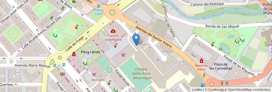 Mapa de ubicacion de Parking Mercadona en إسبانيا, أرغون, وشقة, Hoya De Huesca / Plana De Uesca, وشقة.