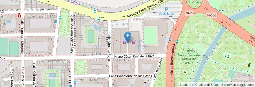 Mapa de ubicacion de Parking Mercadona en Spagna, Castilla Y León, Salamanca, Campo De Salamanca, Salamanca.