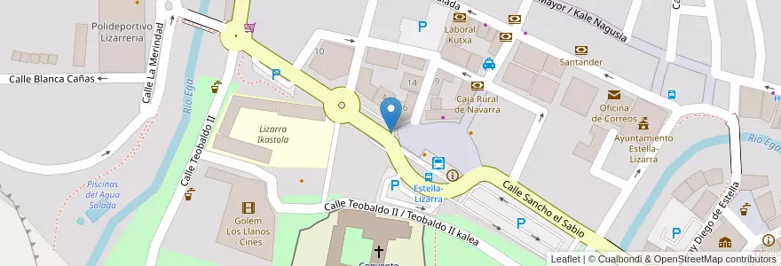 Mapa de ubicacion de Parking Plaza de la Coronacion en 스페인, Navarra - Nafarroa, Navarra - Nafarroa, Estella/Lizarra.