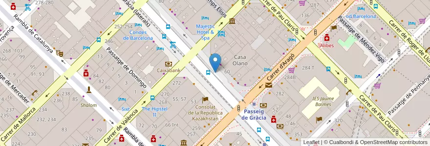Mapa de ubicacion de parking SABA en 西班牙, Catalunya, Barcelona, Barcelonès, Barcelona.