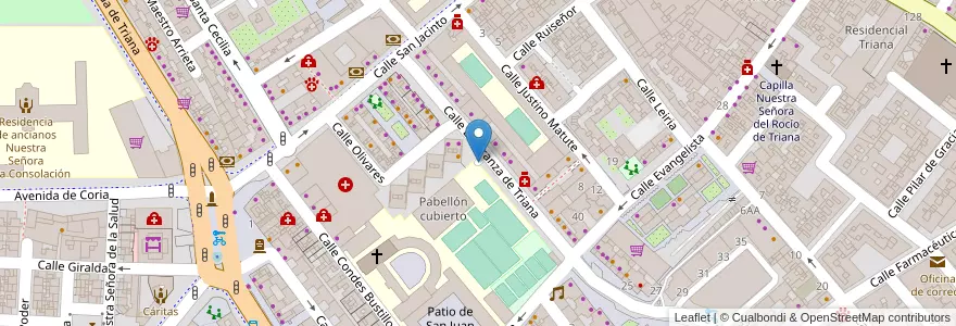 Mapa de ubicacion de Parking Salesianos en Spanien, Andalusien, Sevilla, Sevilla.