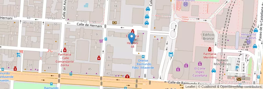 Mapa de ubicacion de Parking Villaverde en إسبانيا, منطقة مدريد, منطقة مدريد, Área Metropolitana De Madrid Y Corredor Del Henares, مدريد.