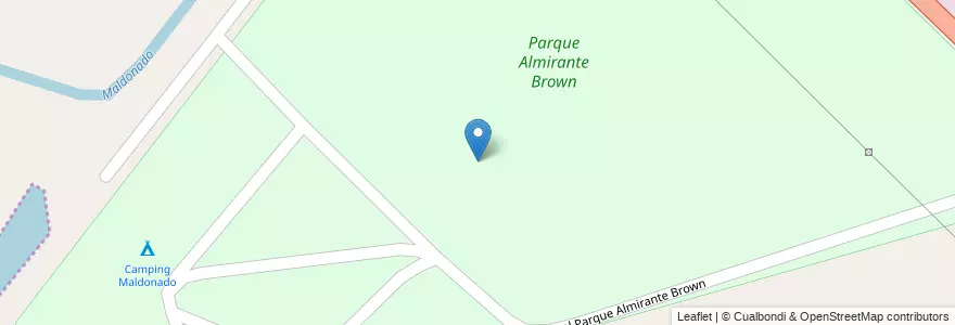 Mapa de ubicacion de Parque Almirante Brown en الأرجنتين, بوينس آيرس, Partido De Bahía Blanca, باهيا بلانكا.