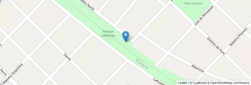 Mapa de ubicacion de Parque Cañuelas en Аргентина, Буэнос-Айрес, Partido De Hurlingham, William C. Morris.