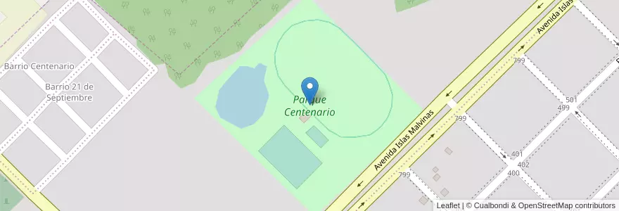 Mapa de ubicacion de Parque Centenario en Argentinien, Misiones, Departamento Apóstoles, Municipio De Apóstoles, Apóstoles.