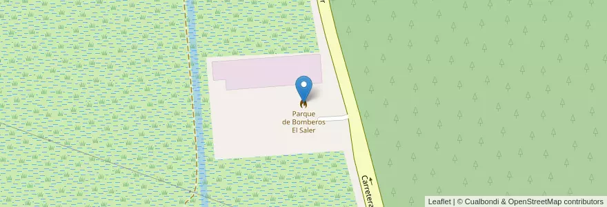 Mapa de ubicacion de Parque de Bomberos El Saler en 西班牙, Comunitat Valenciana, 華倫西亞, Comarca De València, València.