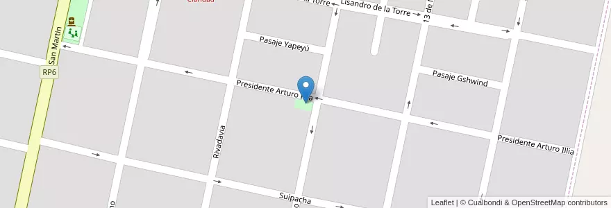 Mapa de ubicacion de Parque de la Solidaridad en Argentinien, Santa Fe, Departamento Las Colonias, San Carlos Centro, San Carlos Centro.