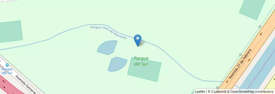 Mapa de ubicacion de Parque del Sur, Villa Riachuelo en Аргентина, Буэнос-Айрес, Буэнос-Айрес, Comuna 8.