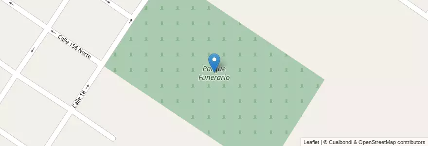 Mapa de ubicacion de Parque Funerario en アルゼンチン, ブエノスアイレス州, Partido De Berisso.