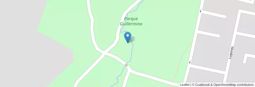 Mapa de ubicacion de Parque Guillermina en アルゼンチン, トゥクマン州, San Miguel De Tucumán, Departamento Capital, San Miguel De Tucumán.