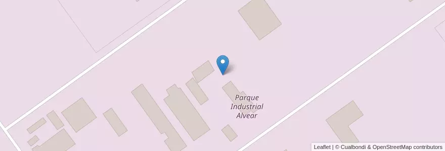 Mapa de ubicacion de Parque Industrial Alvear en 아르헨티나, Santa Fe, Departamento Rosario, Municipio De Alvear.
