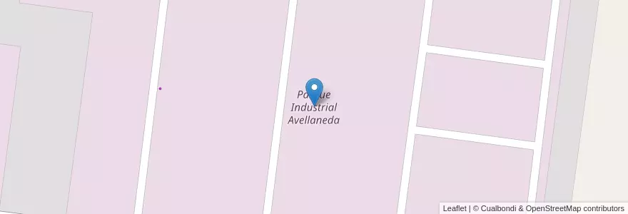 Mapa de ubicacion de Parque Industrial Avellaneda en 아르헨티나, Santa Fe, Departamento General Obligado, Municipio De Avellaneda.