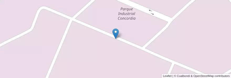 Mapa de ubicacion de Parque Industrial Concordia en 아르헨티나, 엔트레리오스주, Departamento Concordia, Distrito Yuquerí, Concordia.
