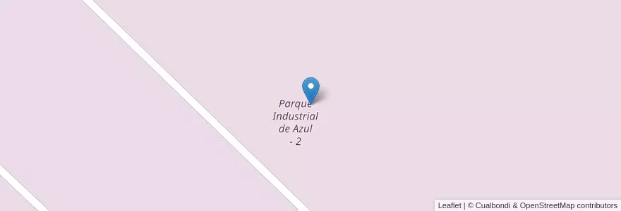 Mapa de ubicacion de Parque Industrial de Azul - 2 en Arjantin, Buenos Aires, Partido De Azul.