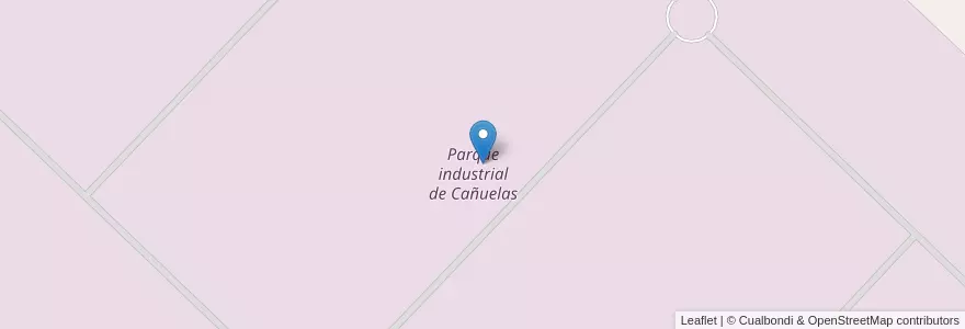 Mapa de ubicacion de Parque industrial de Cañuelas en 아르헨티나, 부에노스아이레스주, Partido De Cañuelas.