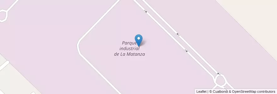 Mapa de ubicacion de Parque industrial de La Matanza en الأرجنتين, بوينس آيرس, Partido De La Matanza, Virrey Del Pino.
