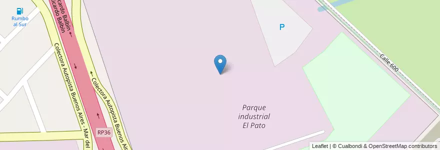 Mapa de ubicacion de Parque industrial El Pato en Argentina, Buenos Aires, Partido De Berazategui, El Pato.