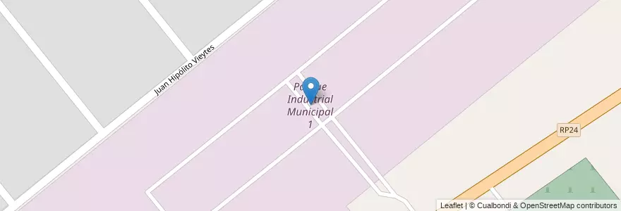 Mapa de ubicacion de Parque Industrial Municipal 1 en アルゼンチン, ブエノスアイレス州, Partido De Moreno, Cuartel V.