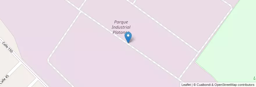 Mapa de ubicacion de Parque Industrial Platanos en アルゼンチン, ブエノスアイレス州, Partido De Berazategui, Plátanos.