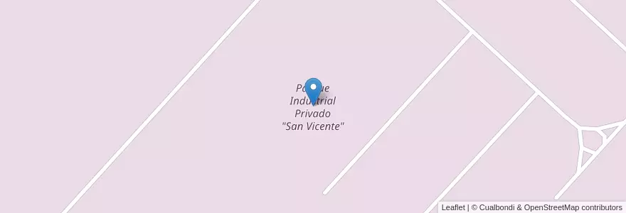 Mapa de ubicacion de Parque Industrial Privado "San Vicente" en Argentine, Province De Buenos Aires, Partido De San Vicente.