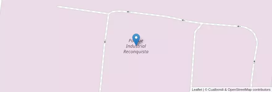 Mapa de ubicacion de Parque Industrial Reconquista en Argentine, Santa Fe, Departamento General Obligado, Municipio De Reconquista, Reconquista.