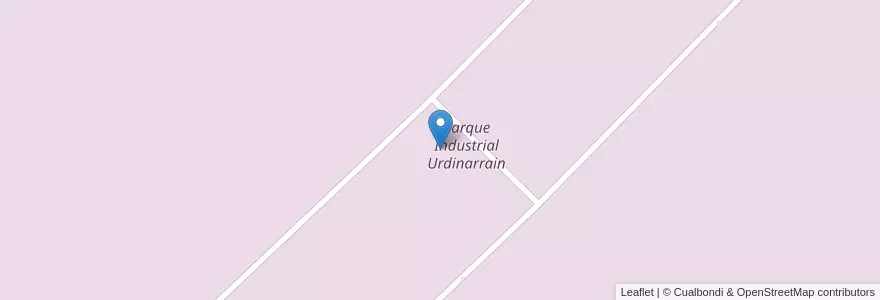 Mapa de ubicacion de Parque Industrial Urdinarrain en 阿根廷, 恩特雷里奥斯省, Departamento Gualeguaychú, Distrito Pehuajó Al Norte, Urdinarrain.
