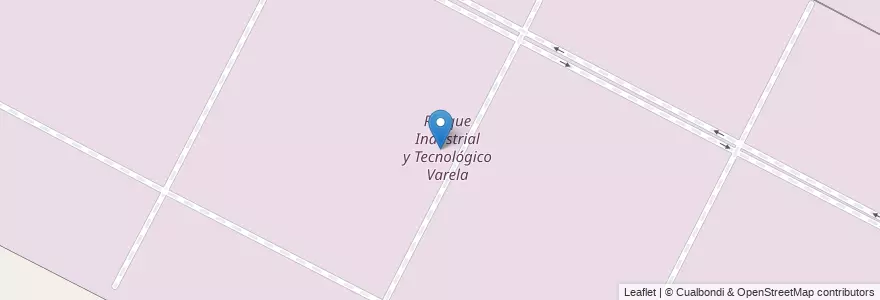 Mapa de ubicacion de Parque Industrial y Tecnológico Varela en Argentina, Provincia Di Buenos Aires, Partido De Florencio Varela, Ingeniero Juan Allan.