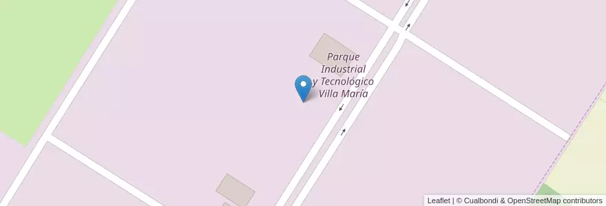 Mapa de ubicacion de Parque Industrial y Tecnológico Villa María en Arjantin, Córdoba, Departamento General San Martín, Pedanía Villa María, Municipio De Villa María.