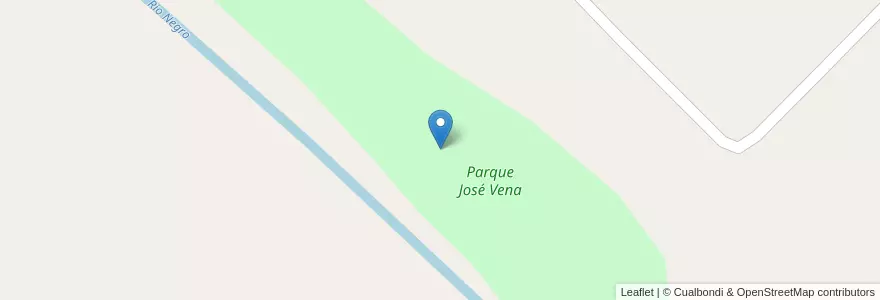 Mapa de ubicacion de Parque José Vena en Argentinien, Provinz Río Negro, Departamento Avellaneda.