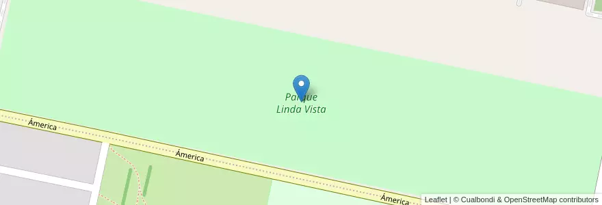 Mapa de ubicacion de Parque Linda Vista en Arjantin, Santa Fe, Departamento San Lorenzo, Municipio De Puerto General San Martín, Puerto General San Martín.