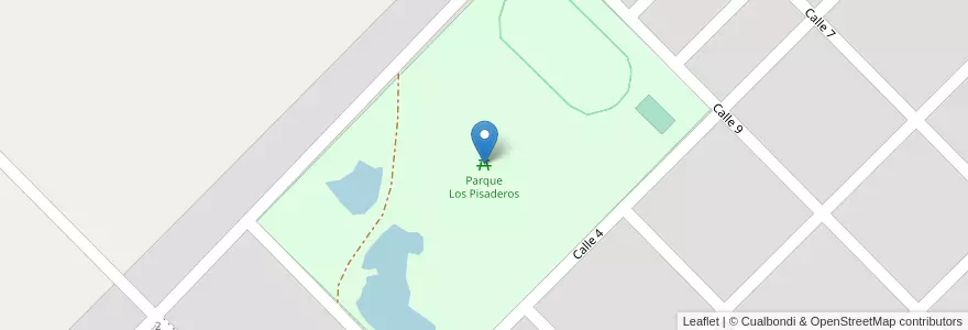 Mapa de ubicacion de Parque Los Pisaderos en アルゼンチン, ラ・パンパ州, Municipio De Victorica, Departamento Loventué, Victorica.