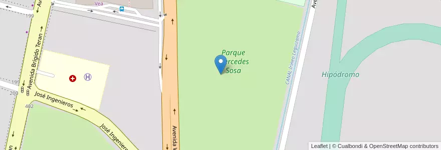 Mapa de ubicacion de Parque Mercedes Sosa en Argentina, Tucumán, San Miguel De Tucumán, Departamento Capital, San Miguel De Tucumán.
