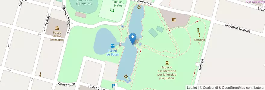 Mapa de ubicacion de Parque Nacional de la Agricultura (Leoncito) en Argentinië, Santa Fe, Departamento Las Colonias, Municipio De Esperanza, Esperanza.