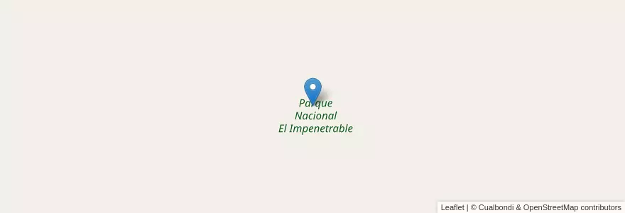 Mapa de ubicacion de Parque Nacional El Impenetrable en Аргентина, Чако, Departamento General Güemes, Municipio De El Sauzalito.