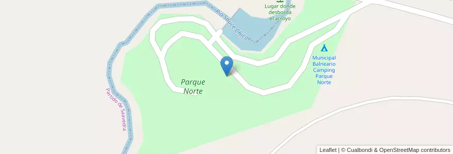 Mapa de ubicacion de Parque Norte en 아르헨티나, 부에노스아이레스주, Partido De Saavedra.