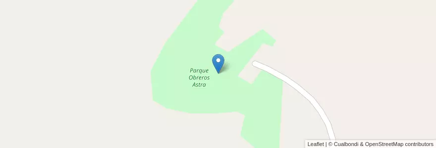 Mapa de ubicacion de Parque Obreros Astra en Argentina, Chubut, Departamento Escalante, Comodoro Rivadavia.