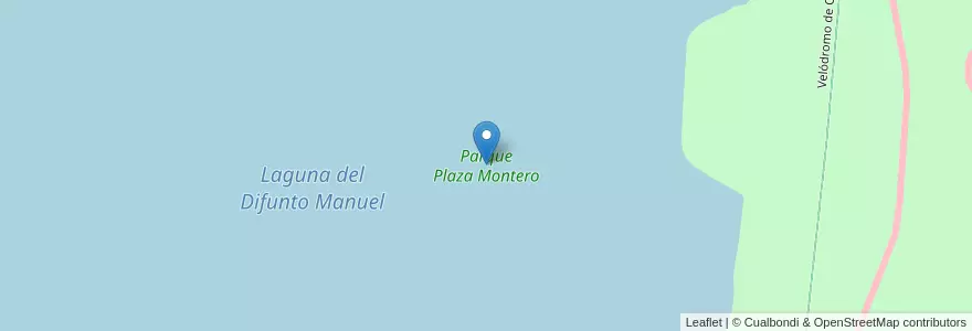 Mapa de ubicacion de Parque Plaza Montero en アルゼンチン, ブエノスアイレス州, Partido De Las Flores.